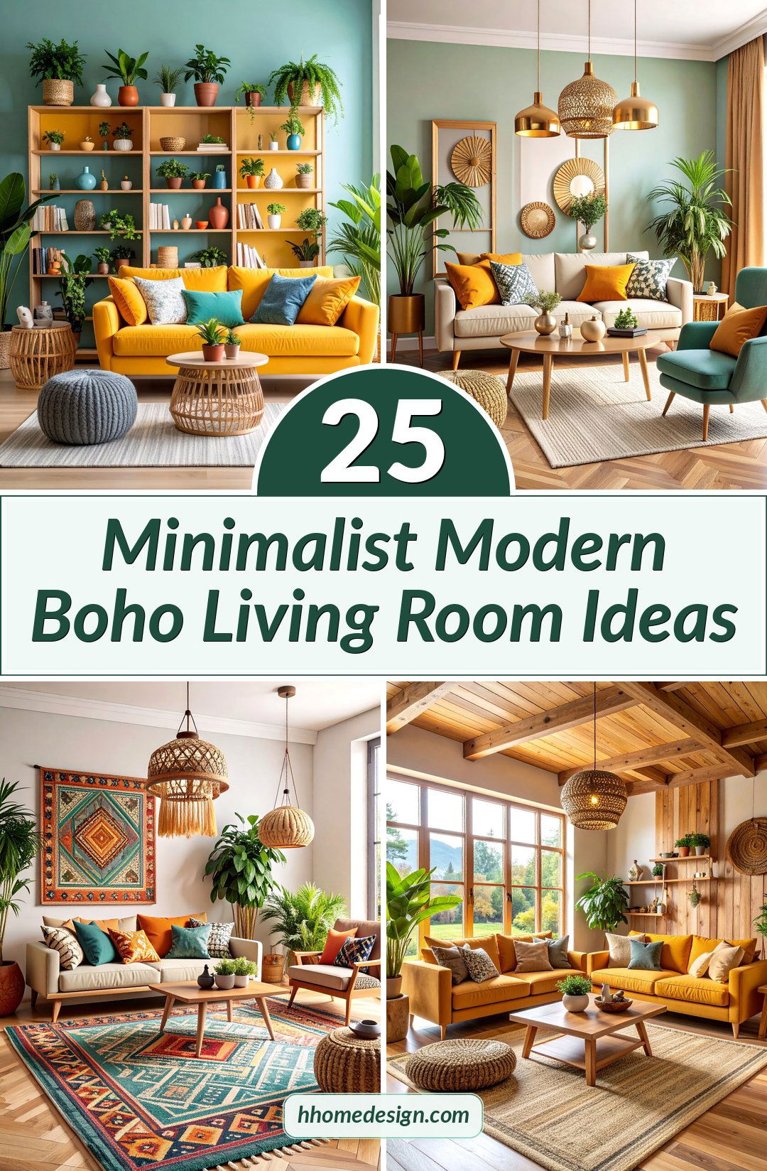 25 Minimalist Modern Boho Living Room Ideas