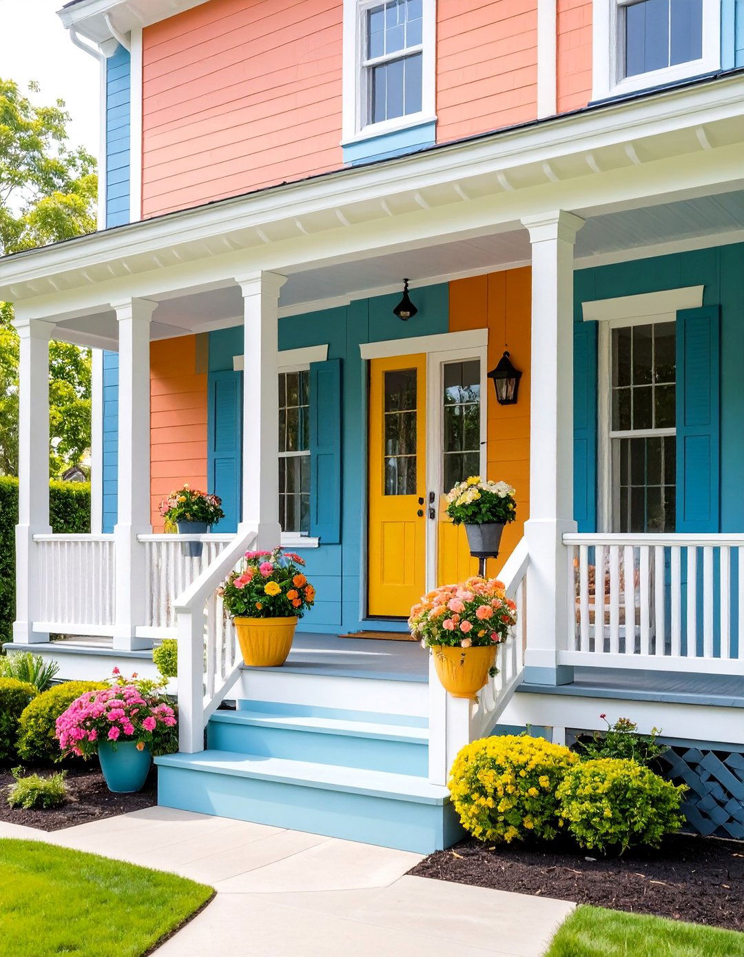 Minimalist Modern Cape Cod Porch with Clean Lines - 25 Small Cape Cod Front Porch Ideas