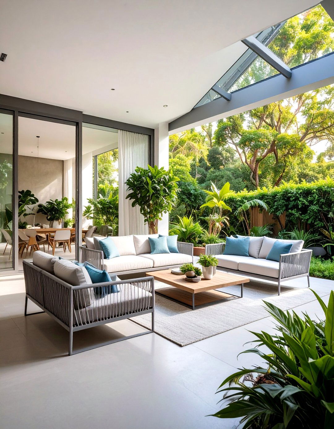 Minimalist Modern Lanai with Clean Lines - 25 Lanai Porch & Patio Designs