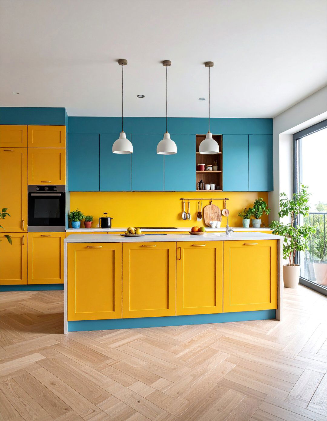 Minimalist Open Kitchen with Hidden Storage - 25 Open Kitchen Living Room Ideas