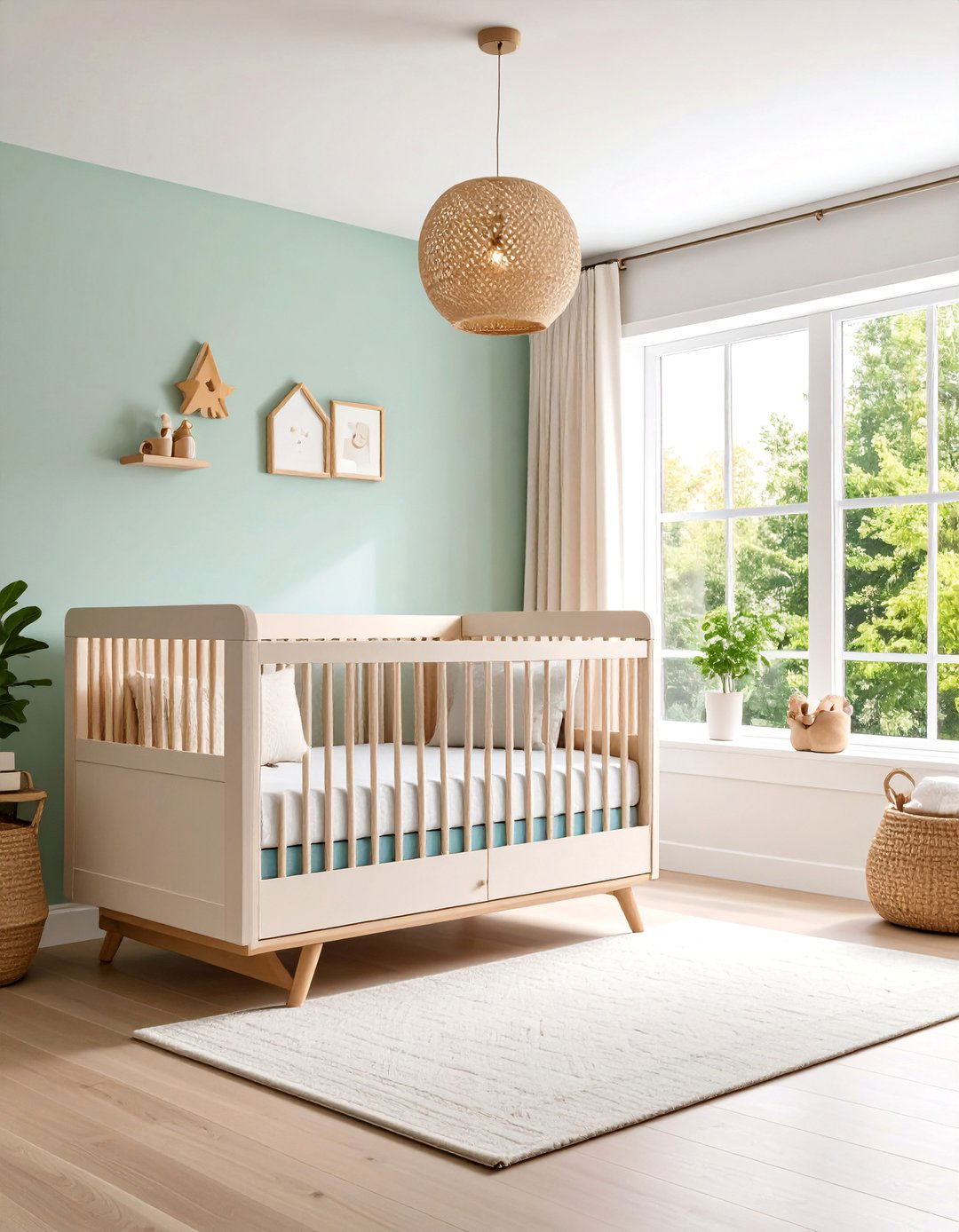 Minimalist Platform Bed Nursery Design - 25 Mid-century Modern Nursery Ideas