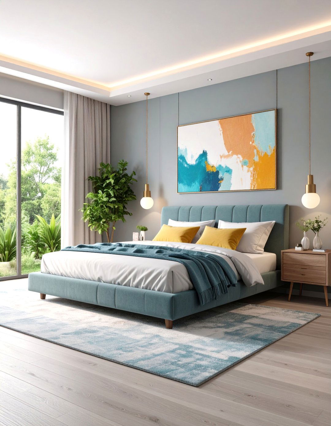 Minimalist Platform Bedroom with Floating Elements - 25 Neutral Bedroom Ideas