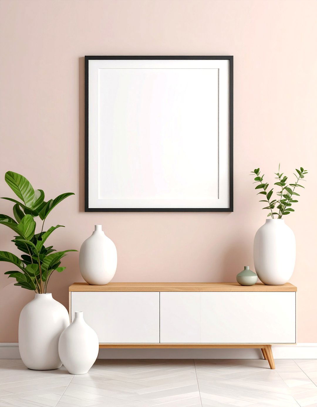 Minimalist Rectangular Mirror with Thin Black Frame - 25 Mirror Over Fireplace Ideas