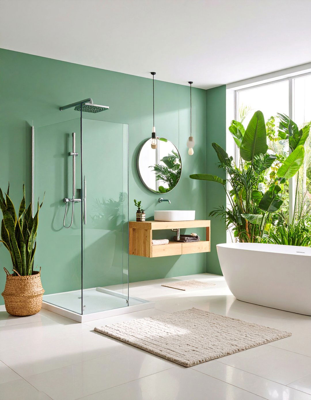 Minimalist Sage Green Bathroom Oasis - 25 Sage Green Bathroom Ideas