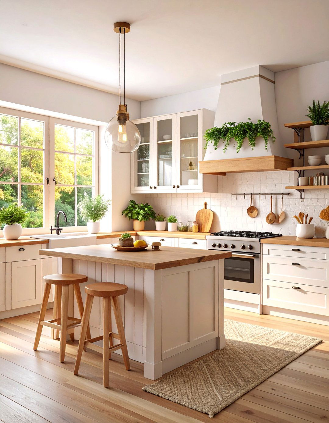Minimalist Scandi Farmhouse Kitchen - 25 Farmhouse Kitchen Ideas