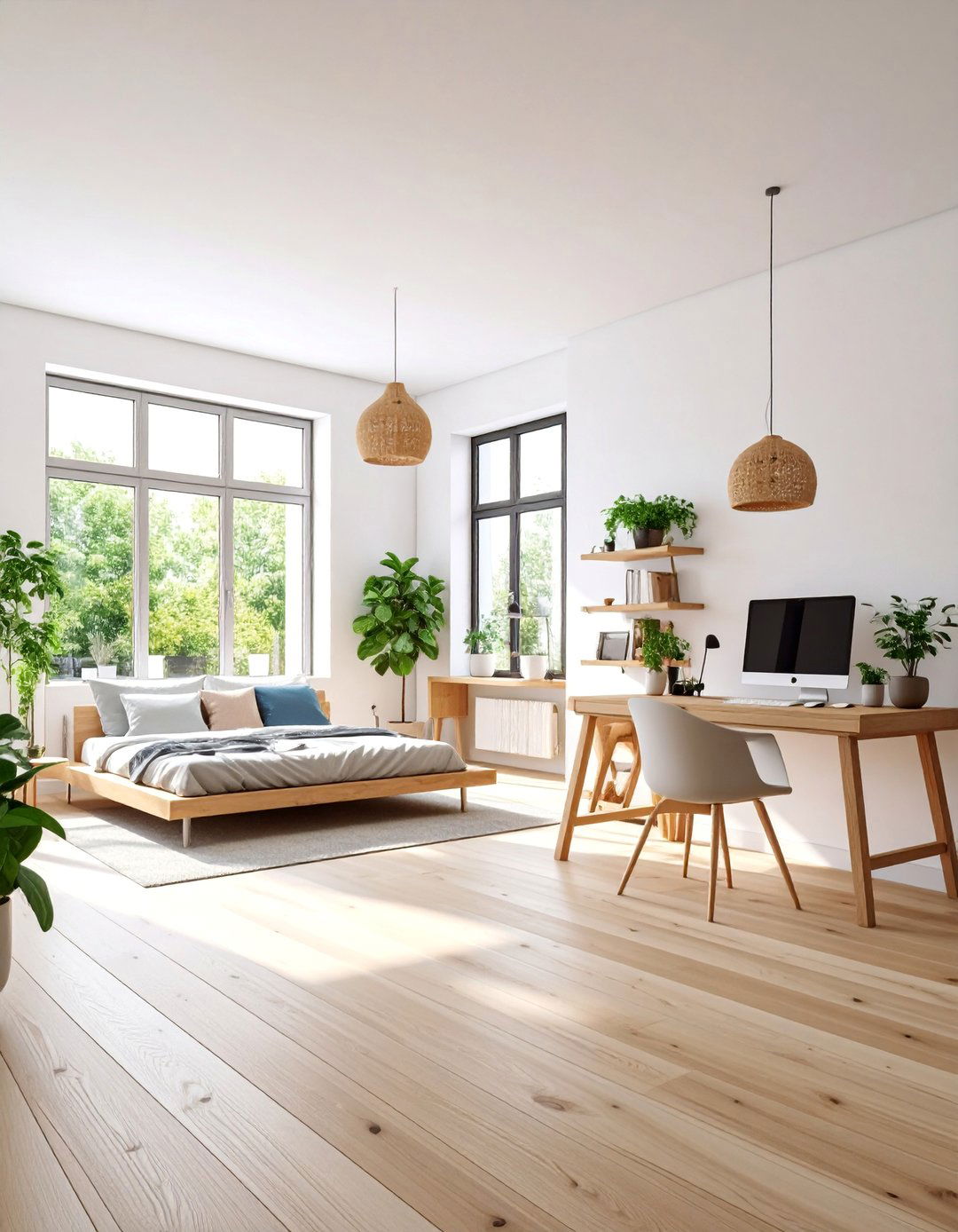 Minimalist Scandinavian Bachelor Retreat - 25 Small Apartment Ideas for Guys