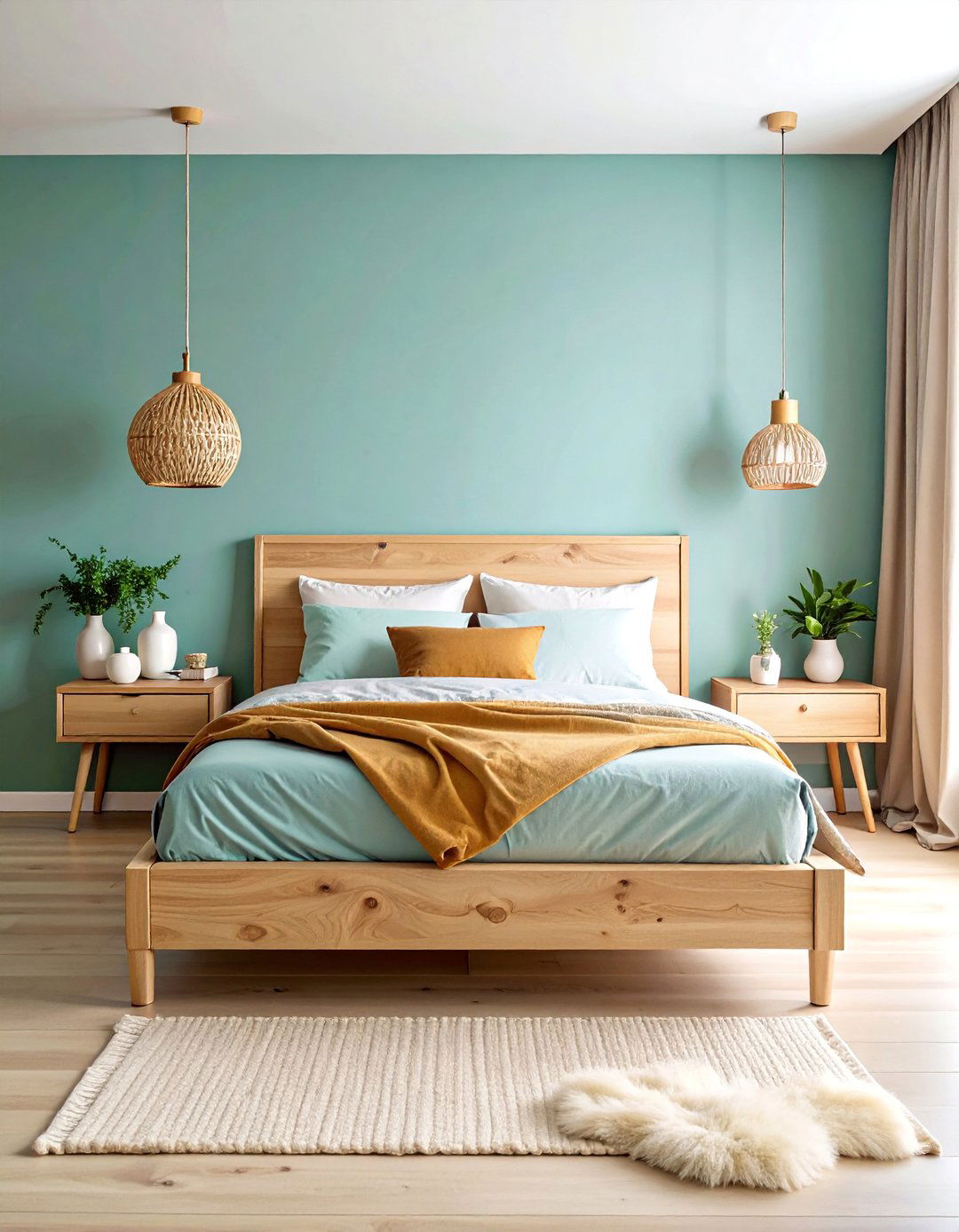 Minimalist Scandinavian Bedroom with Warm Woods - 25 Bedroom Ideas for Women