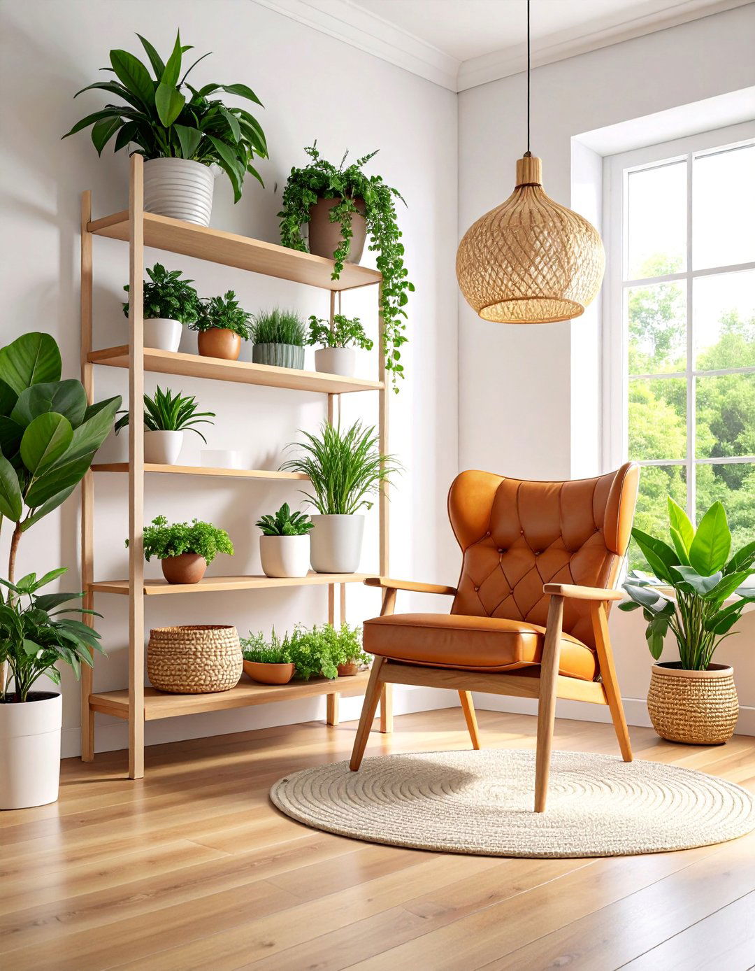 Minimalist Scandinavian Plant Room Nook - 25 Plant Room Ideas