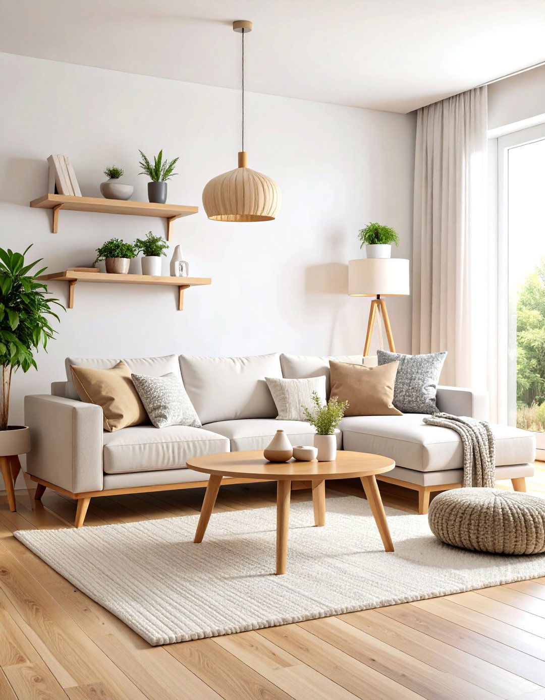 Minimalist Scandinavian Retreat - 25 Men's Living Room Ideas