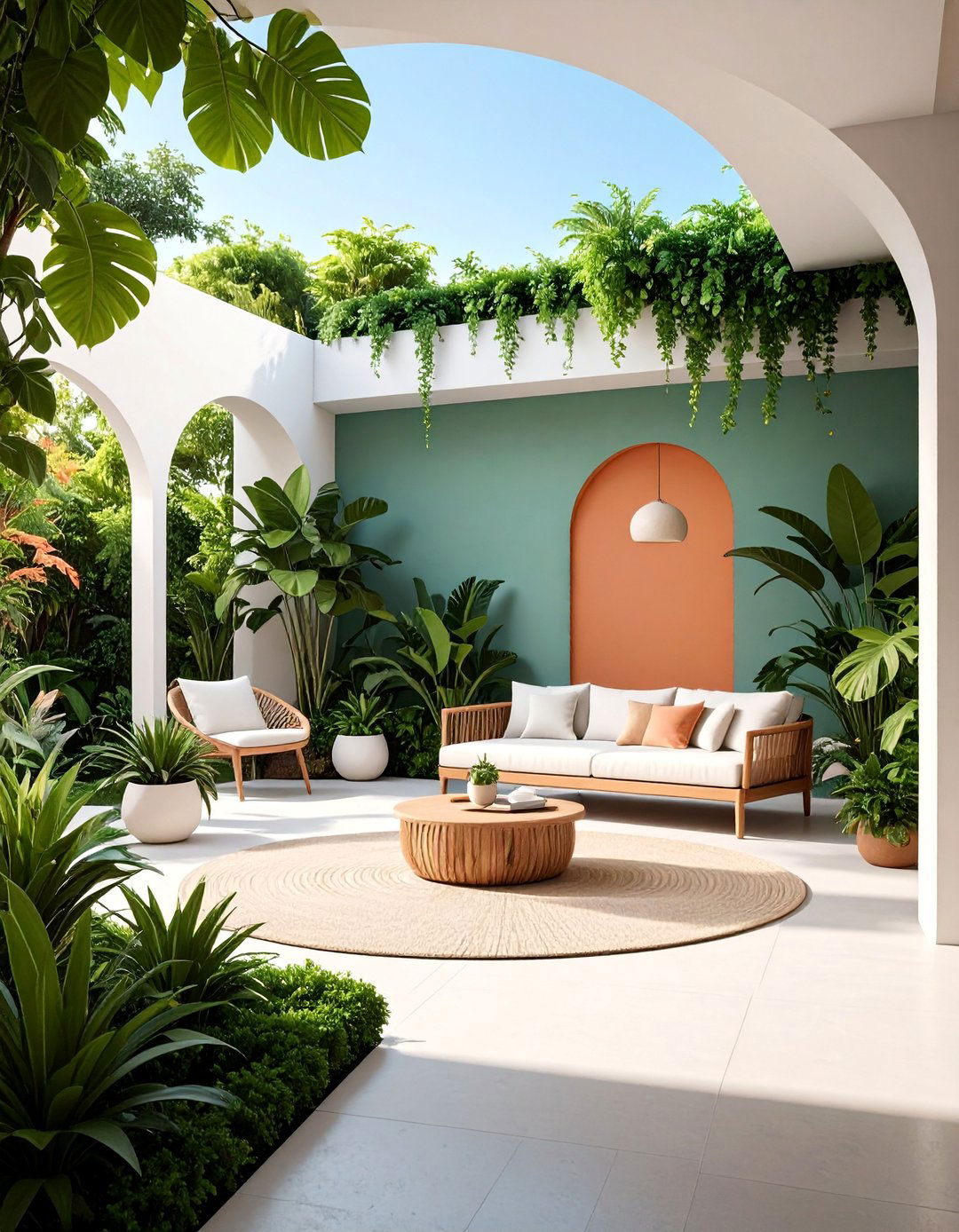 Minimalist Shade Garden with Simplified Plant Palettes - 25 Shade Garden Design Ideas