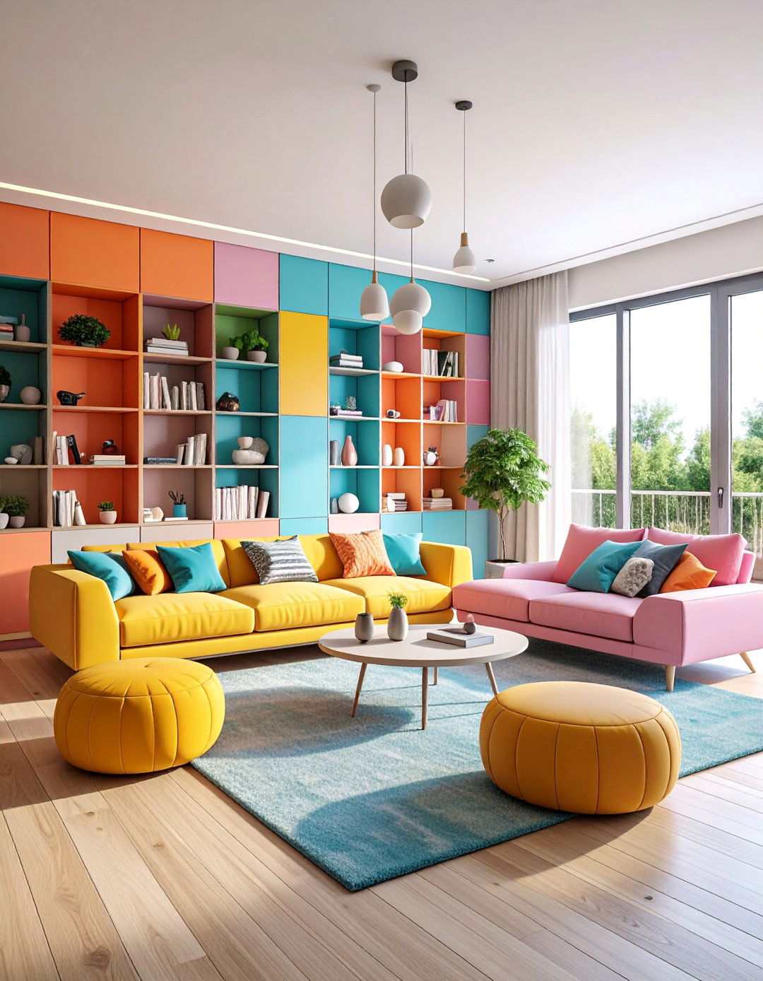 Minimalist Storage Living Room with Hidden Organization - 25 Mens Living Room Ideas
