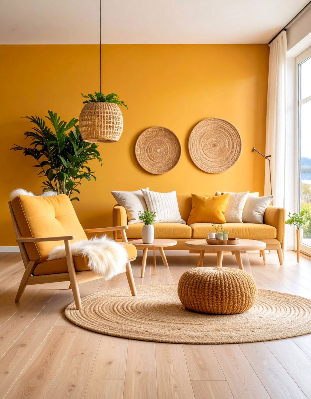 Minimalist Tan Living Room with Scandinavian Influence - 25 Tan Living Room Ideas