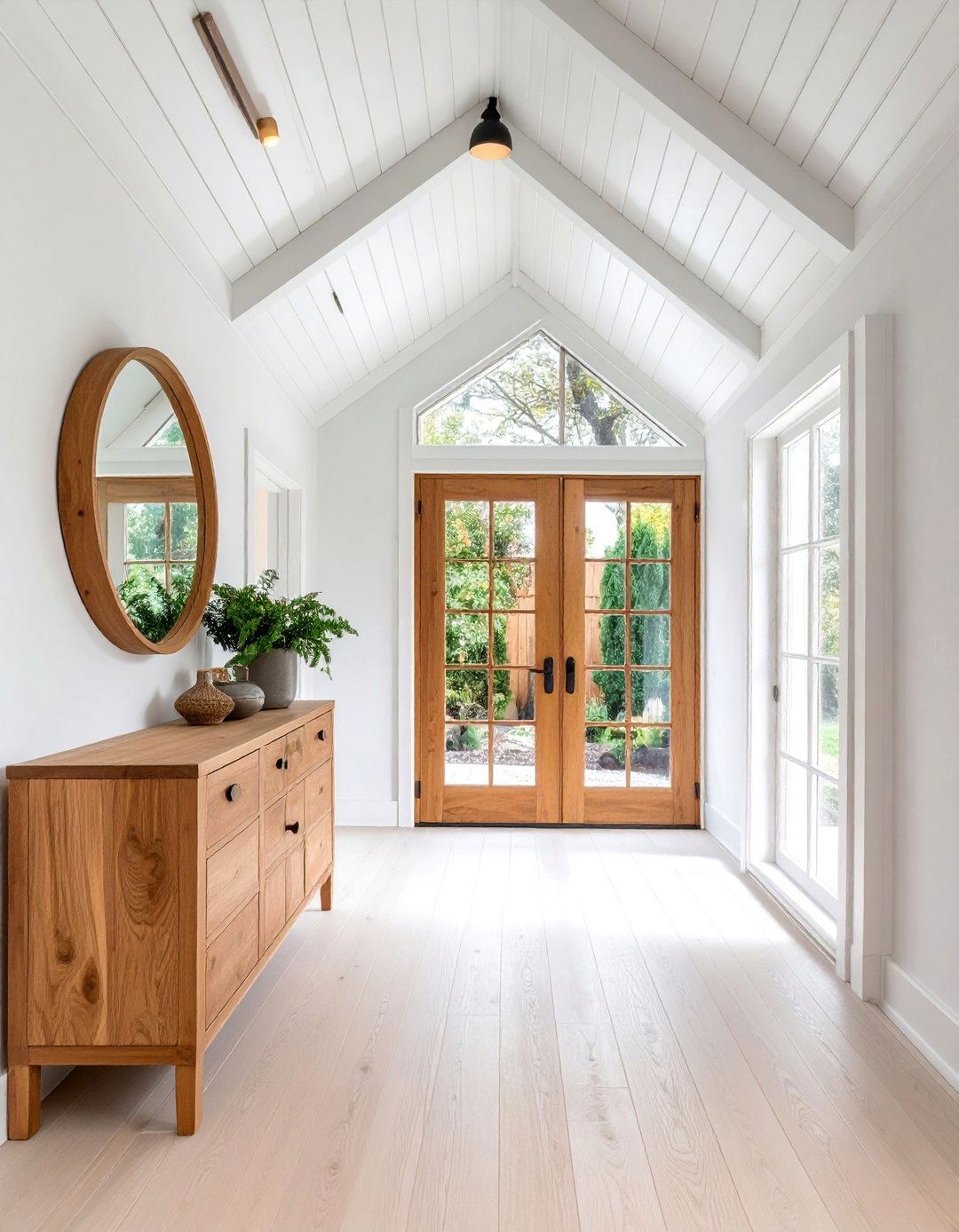Minimalist White Tin Ceiling Entryway - 25 Tin Ceiling