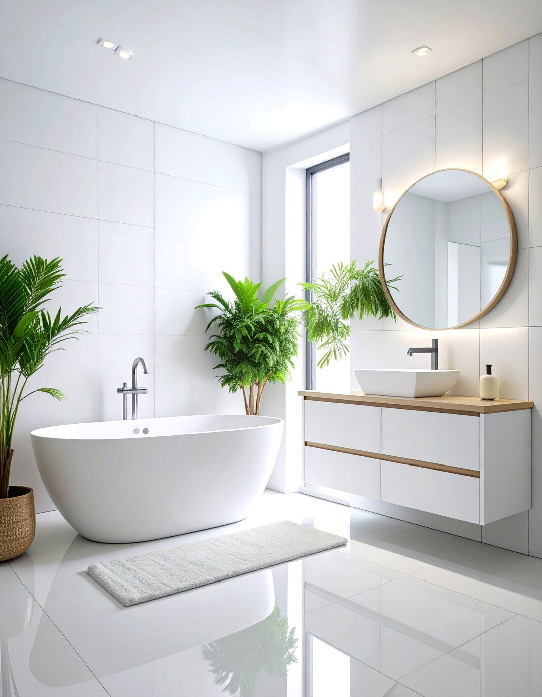 Minimalist White Zen Bathroom - 25 Zen Bathroom Ideas