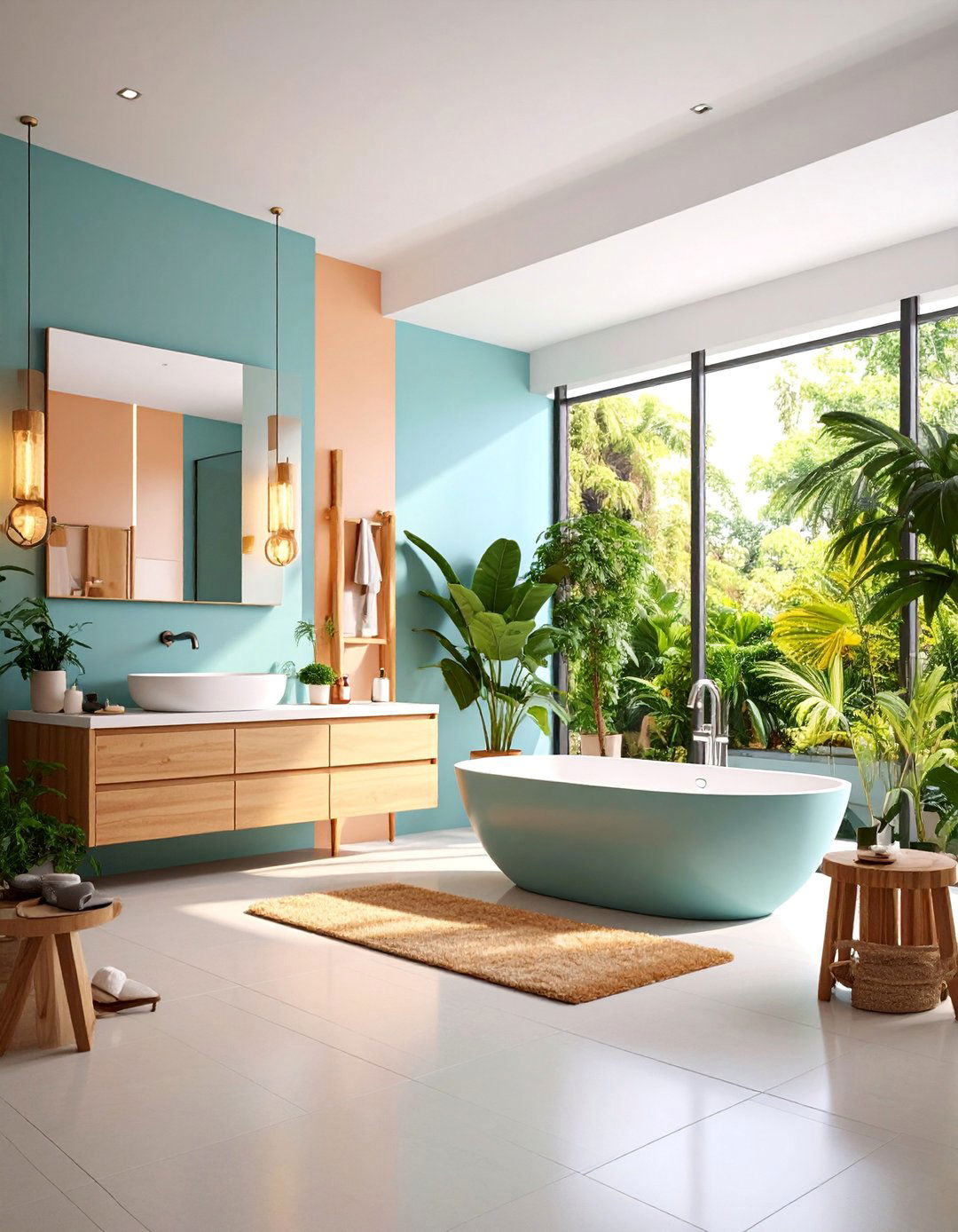 Minimalist Zen Bathroom with Universal Design Elements - 25 Handicap Bathroom Ideas