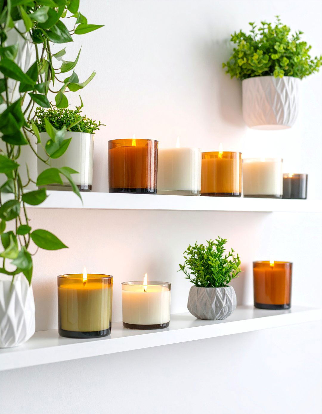Minimalist Zen Modern Floating Candle Wall - 25 Decorating With Candles
