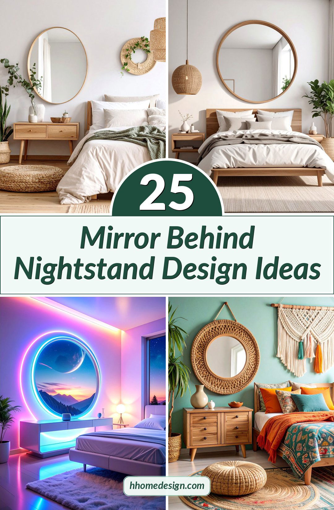 25 Mirror Behind Nightstand Design Ideas
