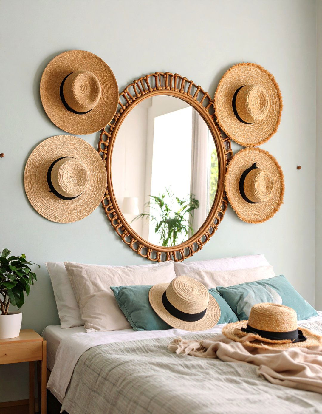 Mirror Frame Hat Display - 25 Hat Storage Ideas