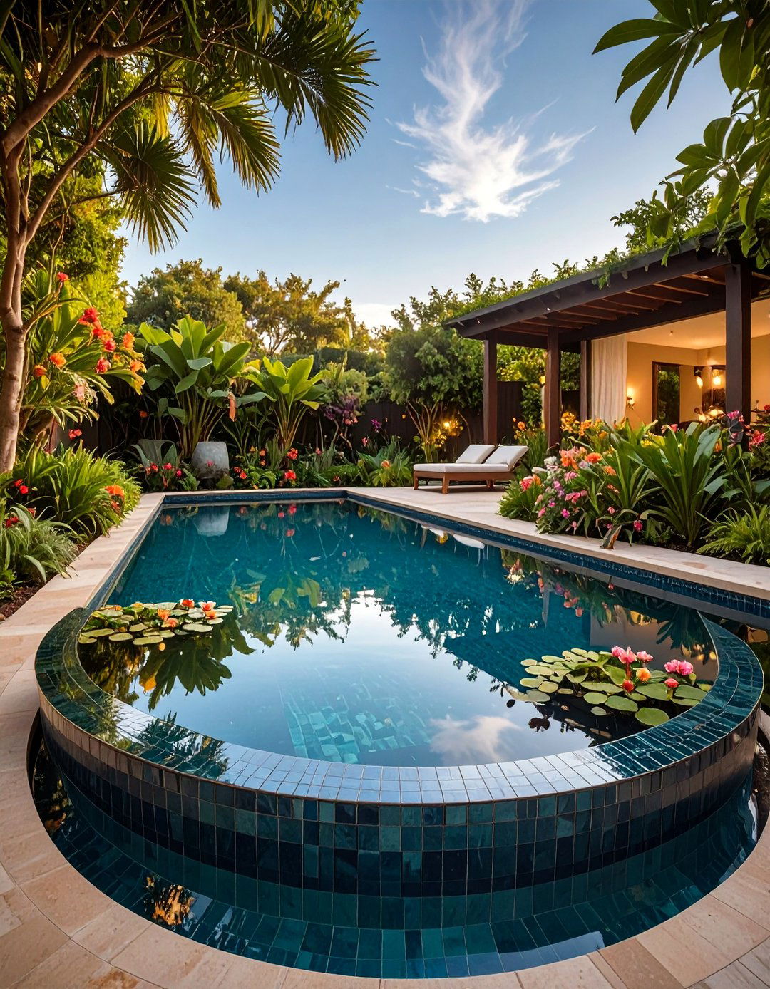 Mirror Garden Mosaic Reflecting Pool - 25 Garden Art Ideas