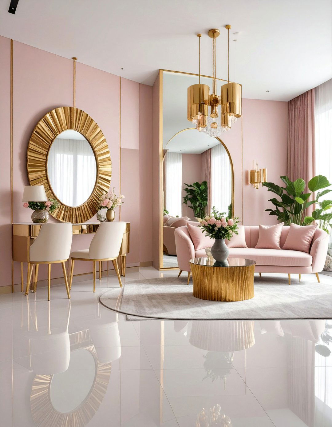Mirror Illusion Expansion Technique - 25 Condo Interior Design Ideas