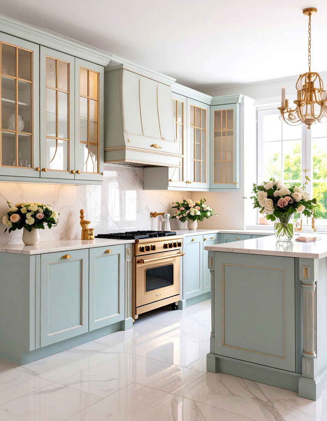 Mirror Kitchen Doors with Antique Glass Finishes - 25 Kitchen Door Design Ideas