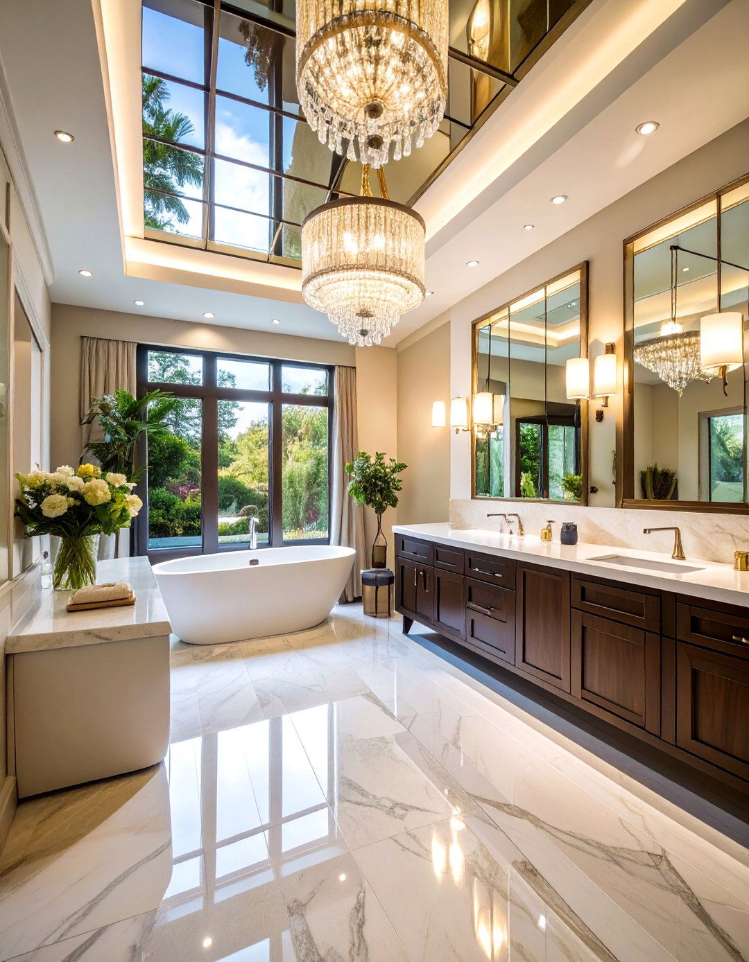 Mirrored Glass Accent Ceiling - 25 Accent Ceiling Ideas