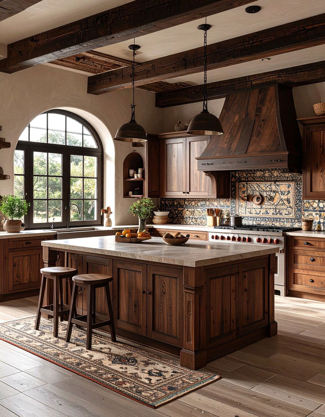Mission Style Kitchen with Arched Details - 25 Southwestern Kitchen Ideas