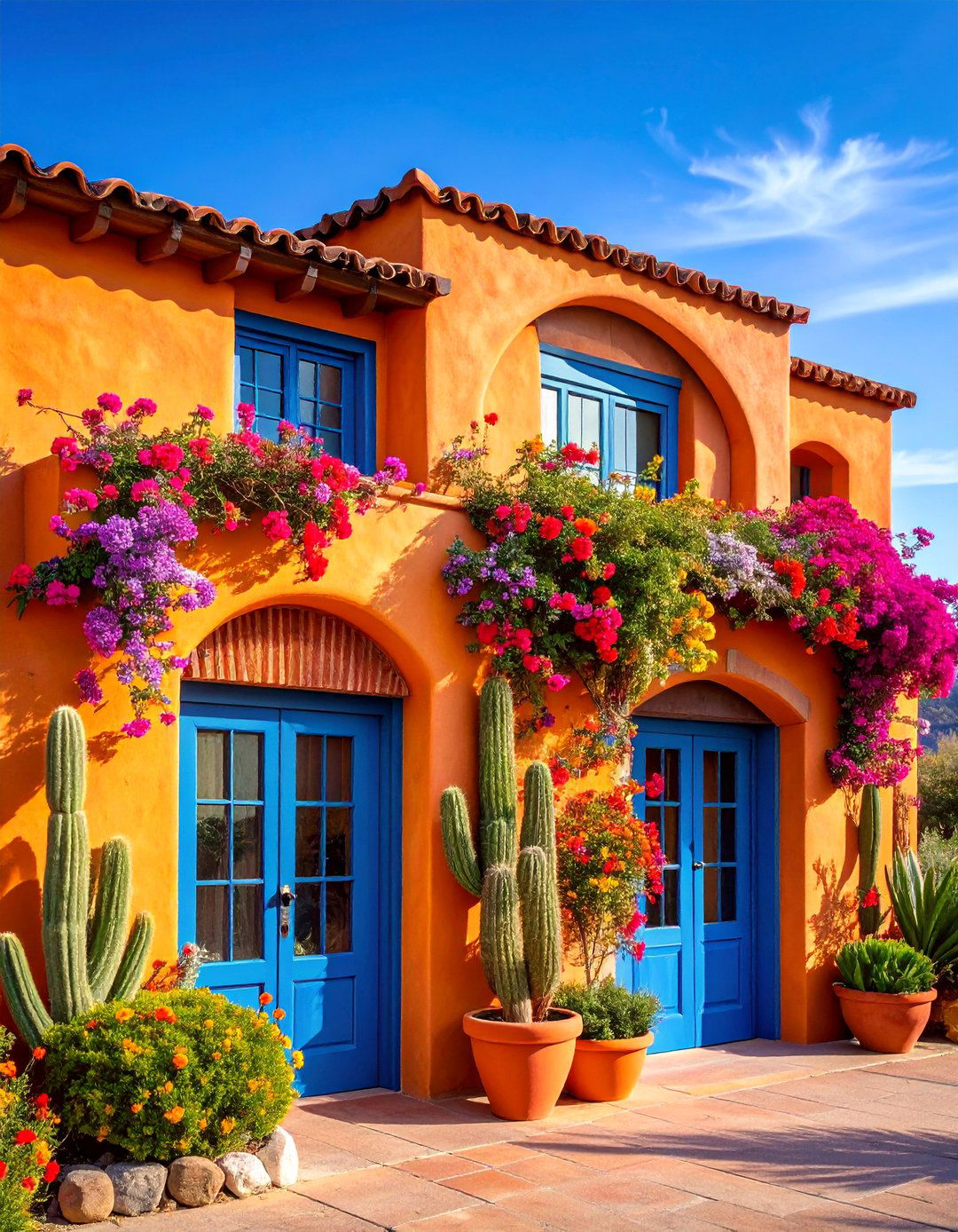 Mission Style Window Trim with Stucco Integration - 25 Exterior Window Trim Ideas