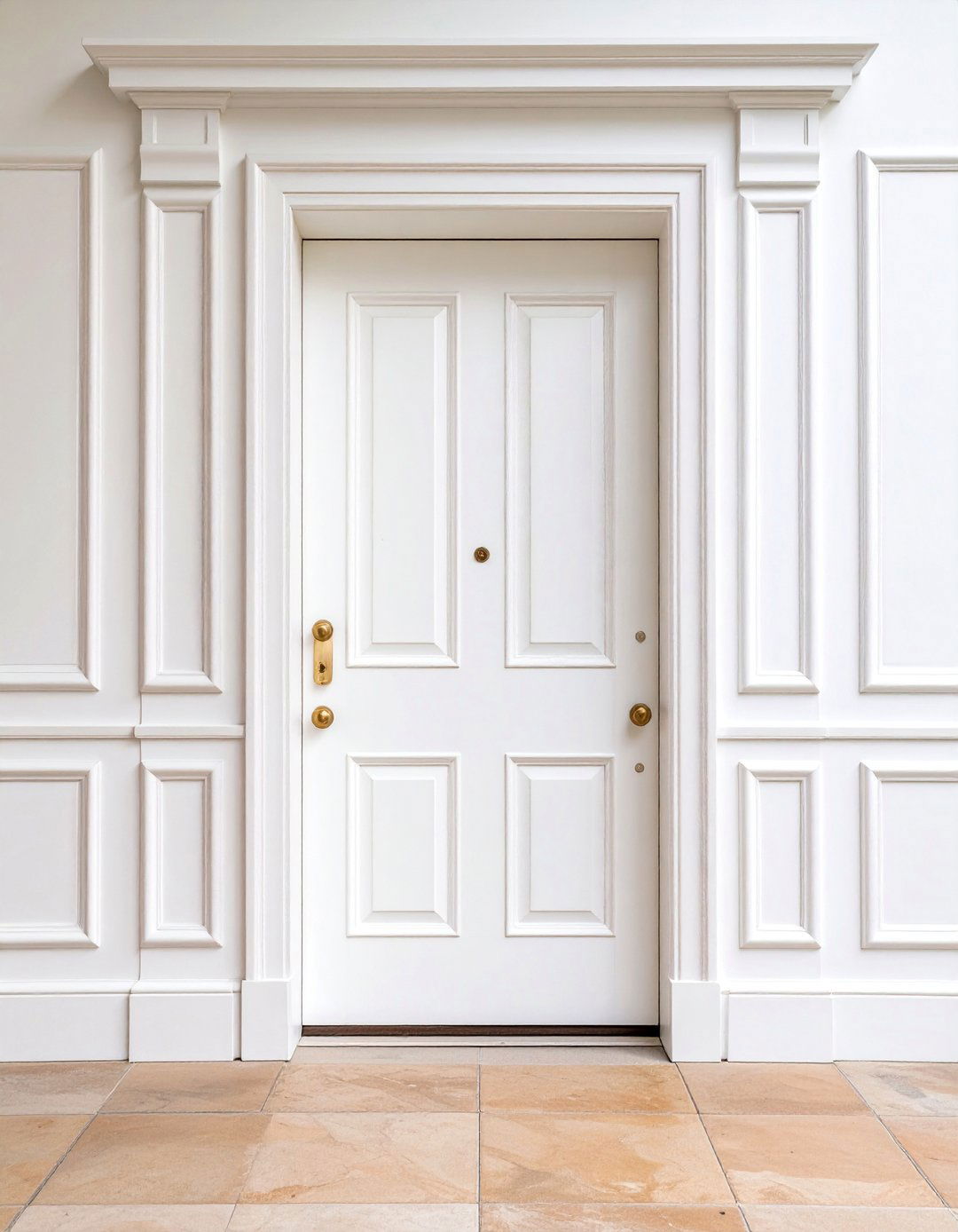 Mitered Door Trim with Precision Joinery - 25 Exterior Door Trim Ideas