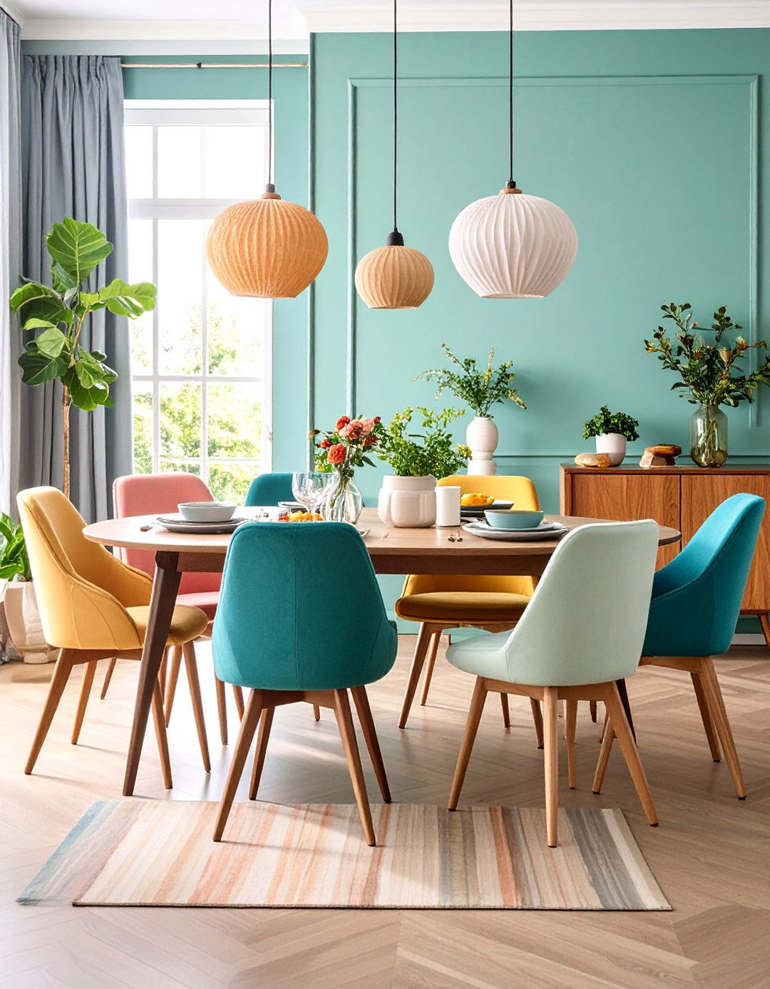 Mixed Chair Styles Formal Dining Room - 25 Formal Dining Room Ideas