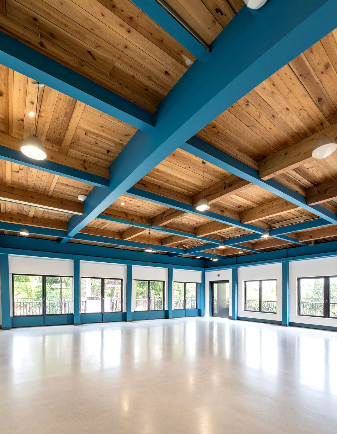 Mixed Material Ceiling with Eclectic Appeal - 25 Ceiling Trim Ideas