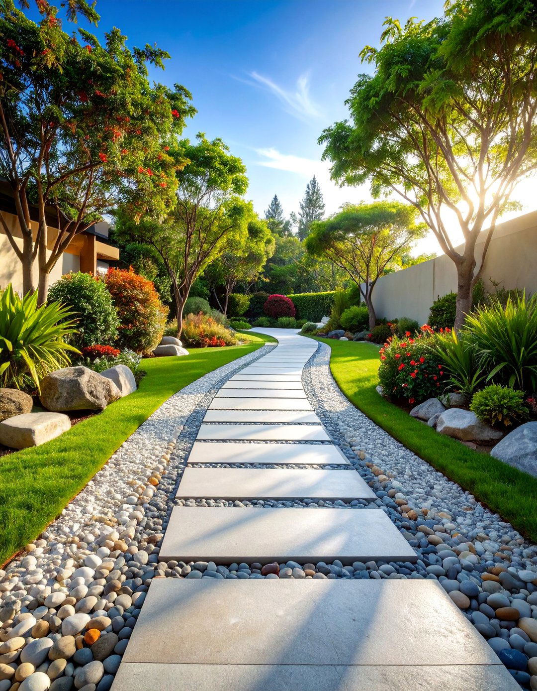 Mixed Material Combination Path - 25 walkway ideas