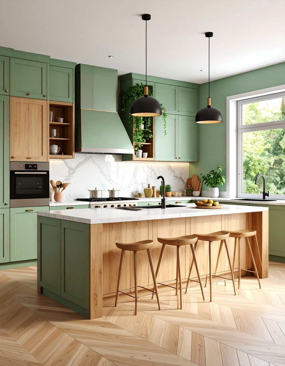 Mixed Material Combinations - 25 Modern Kitchen Ideas