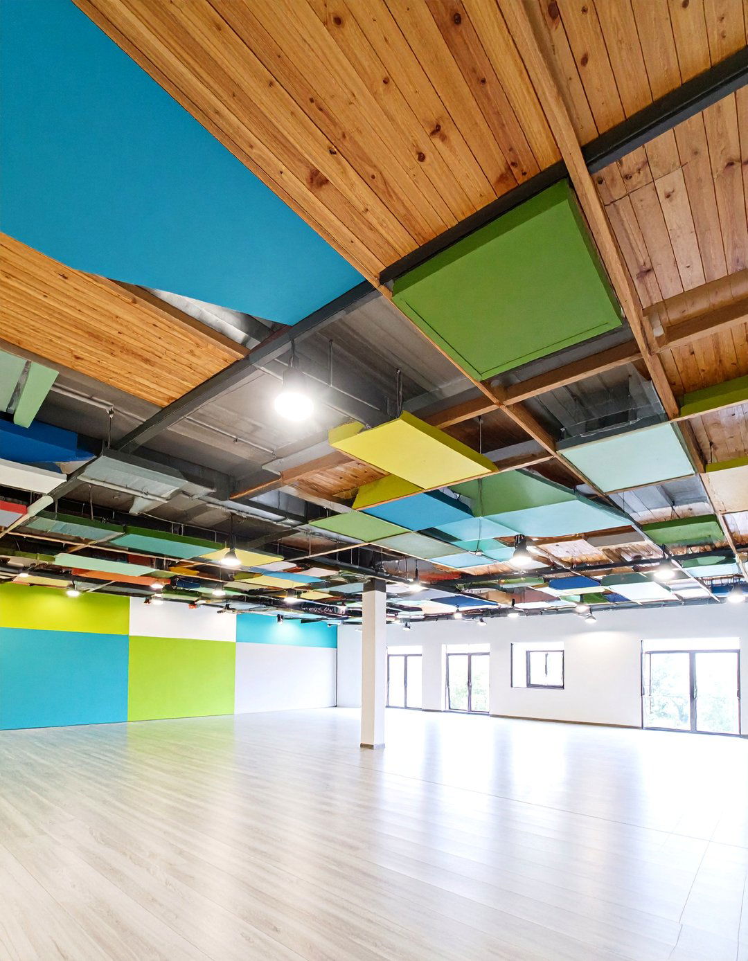 Mixed Material Eclectic Ceiling Design - 25 Basement Drop Ceiling Ideas