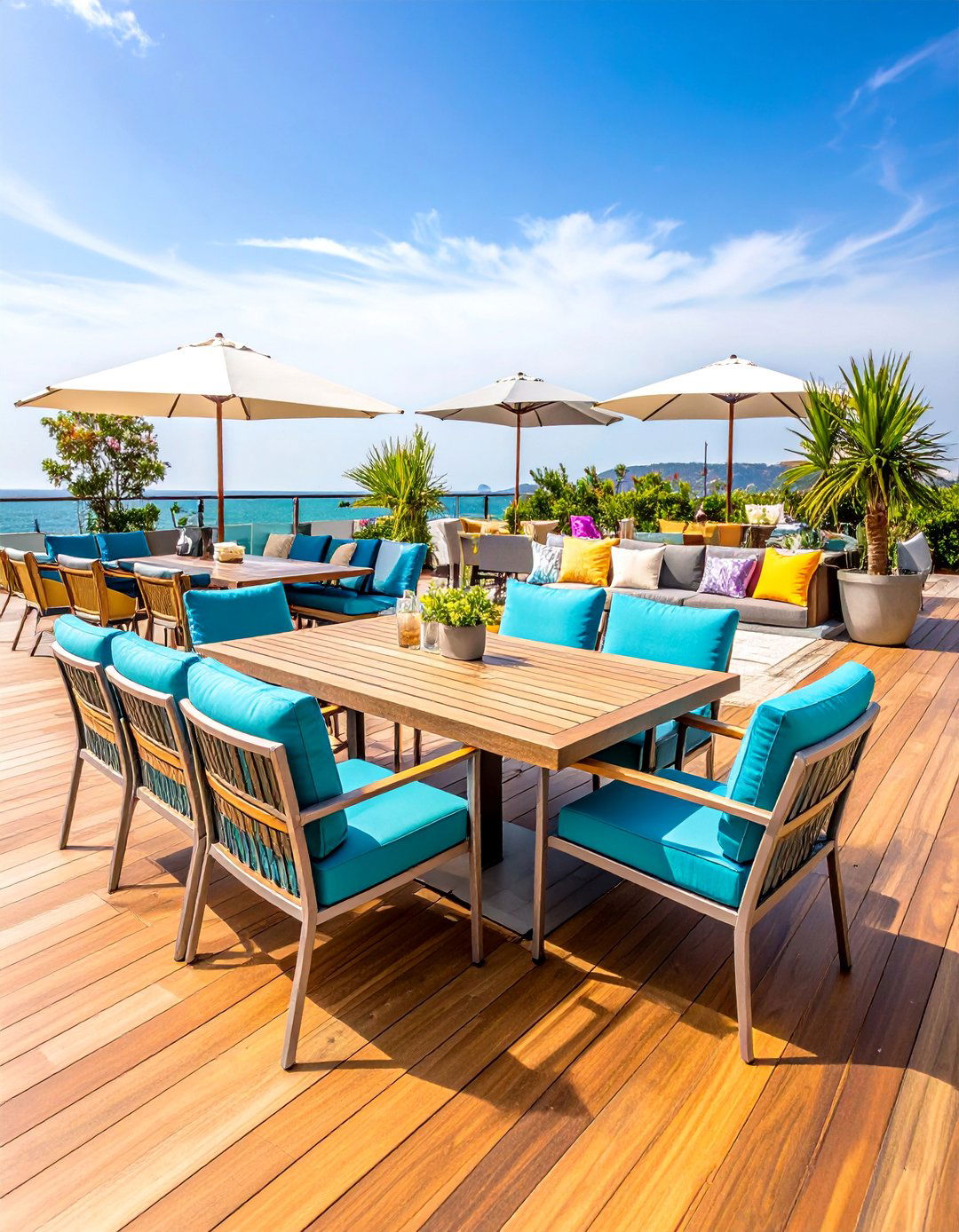 Mixed Material Eclectic Combination - 25 Deck Furniture Ideas