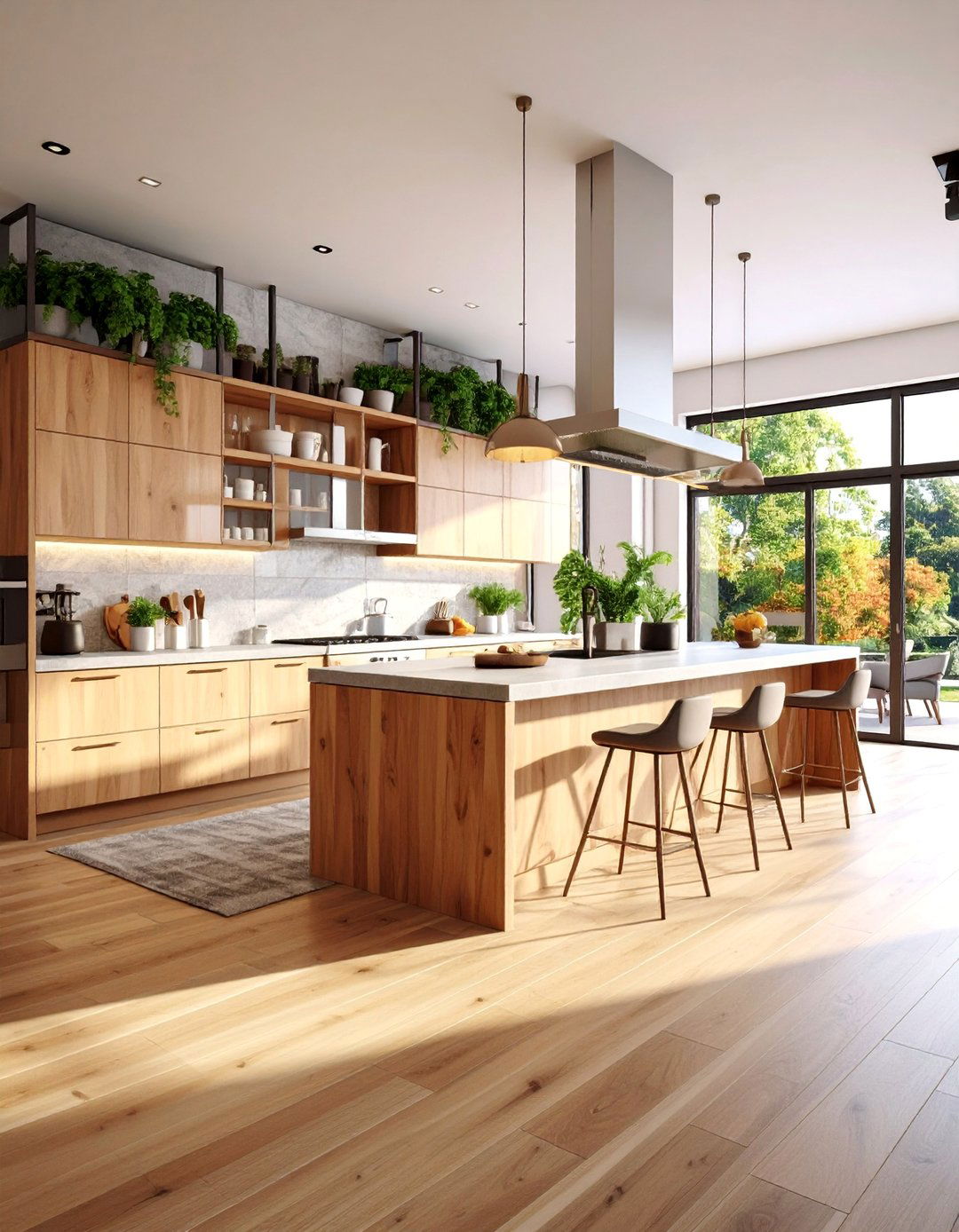 Mixed Material Eclectic Kitchen with Surface Variety - 25 Eclectic Kitchen Ideas