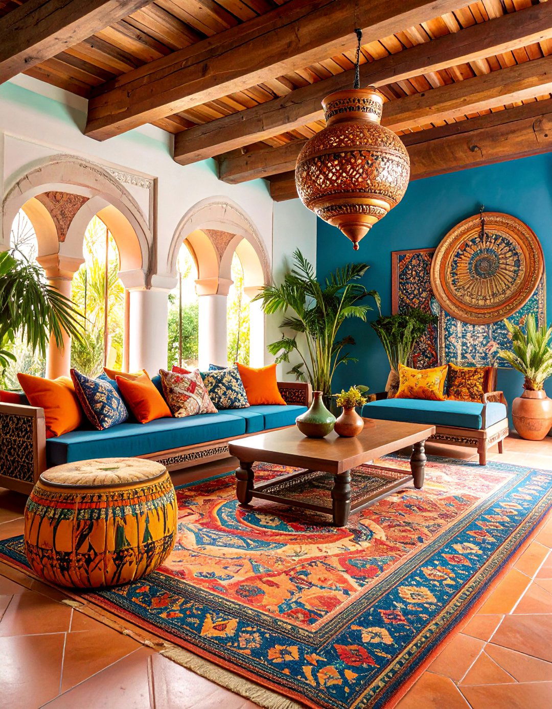 Mixed Material Harmony Design - 25 spanish interior design ideas