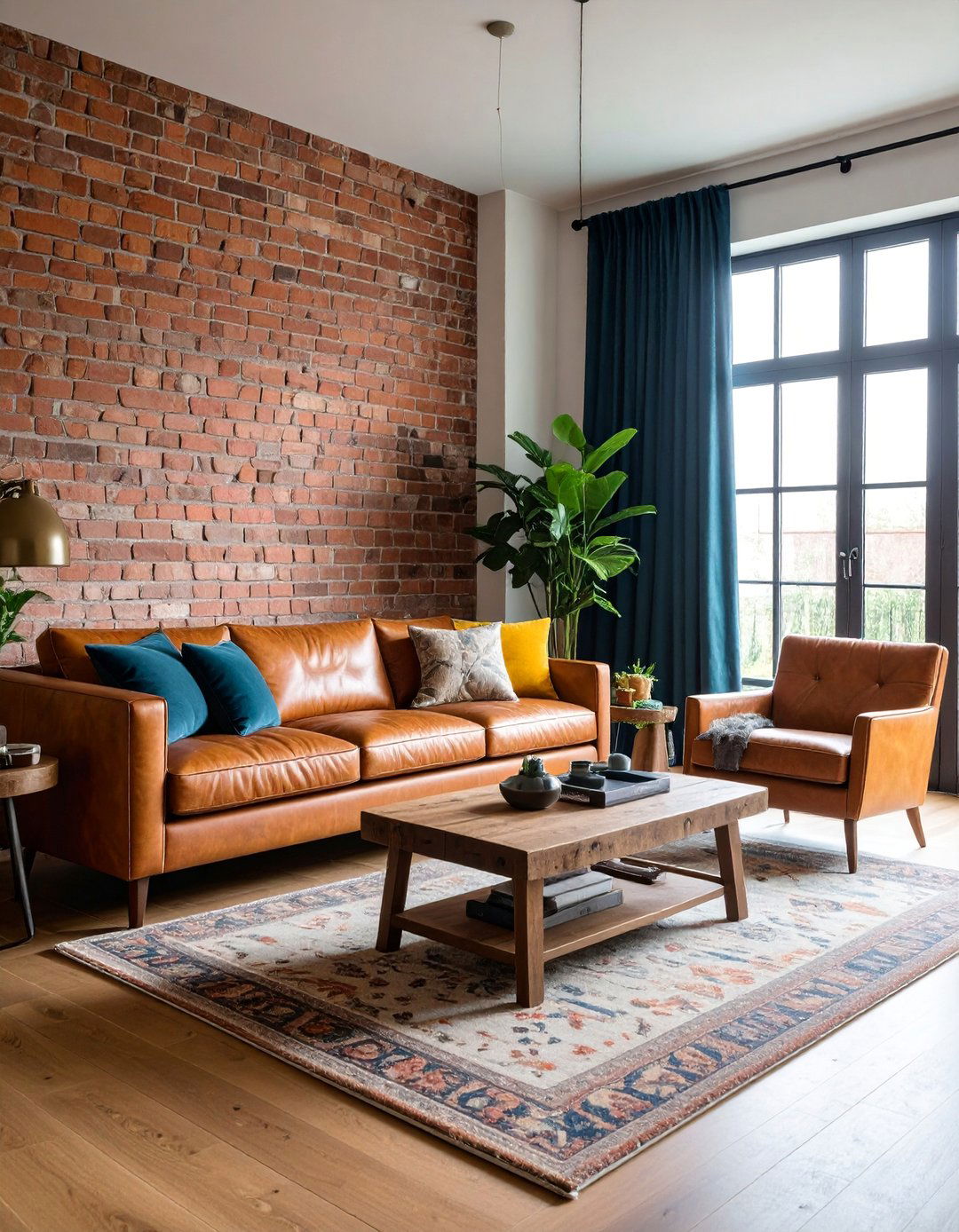 Mixed Material Living Room with Textural Contrast - 25 Mens Living Room Ideas
