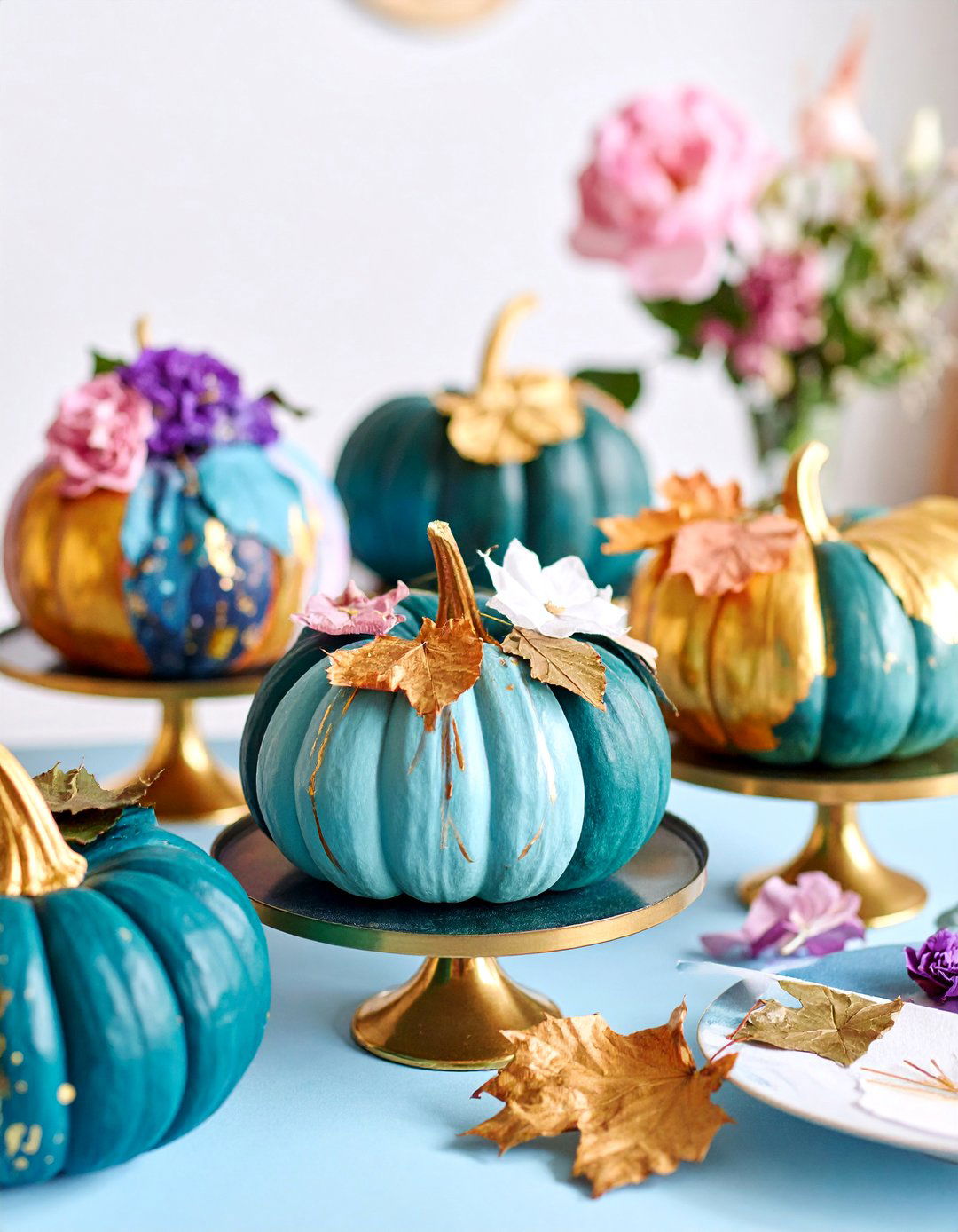 Mixed Media Collage Pumpkin Artwork - 25 Pumpkin Decor Ideas