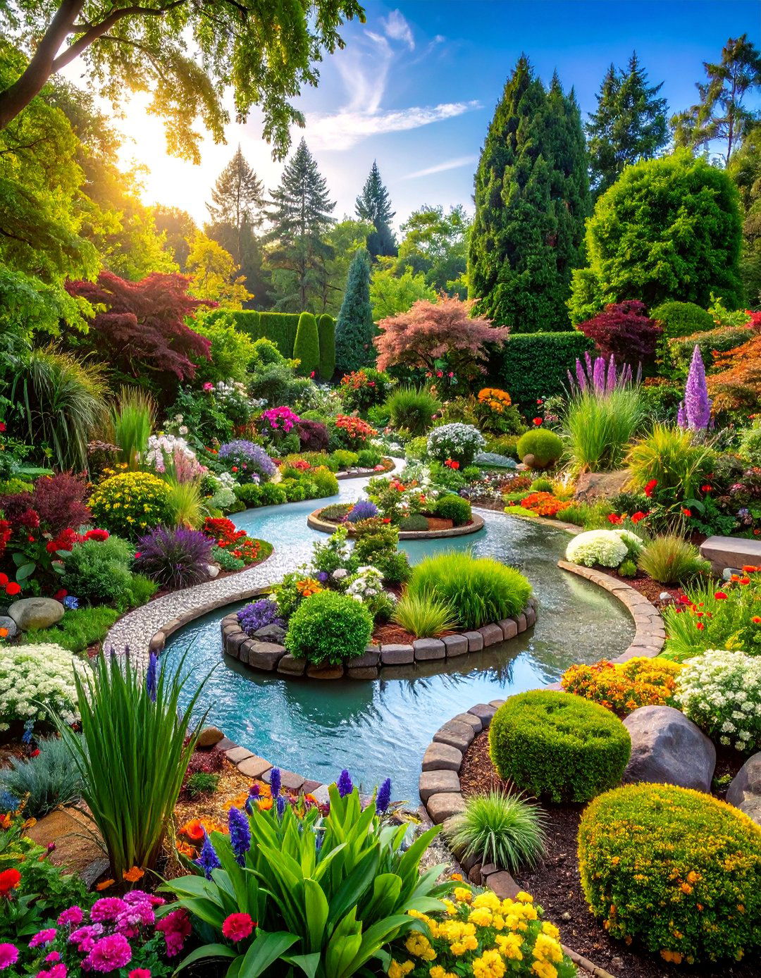 Mixed Media Garden Collage - 25 Garden Art Ideas