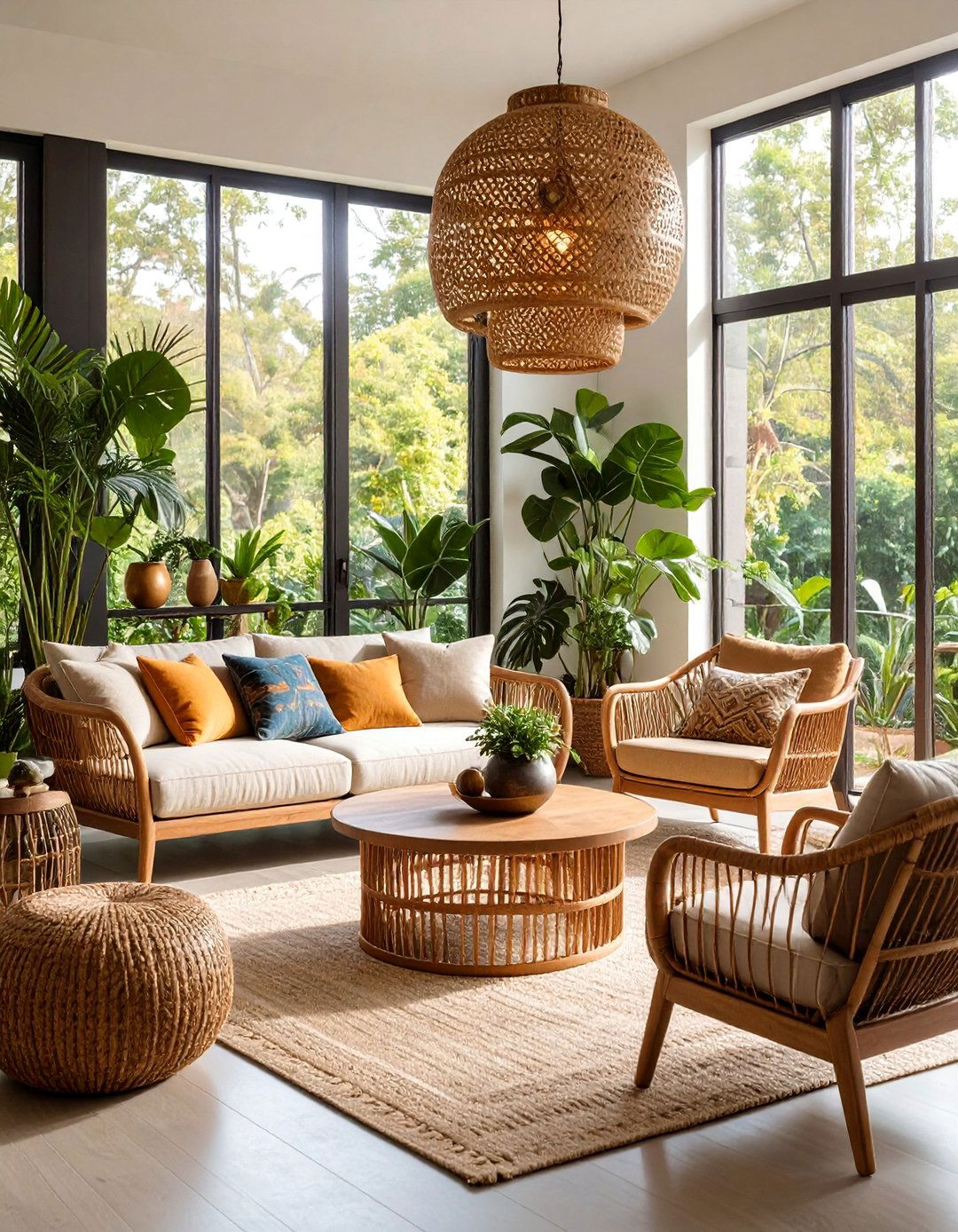 Mixed Metal Accent Boho Living Room Sophistication - 25 Boho Room Ideas