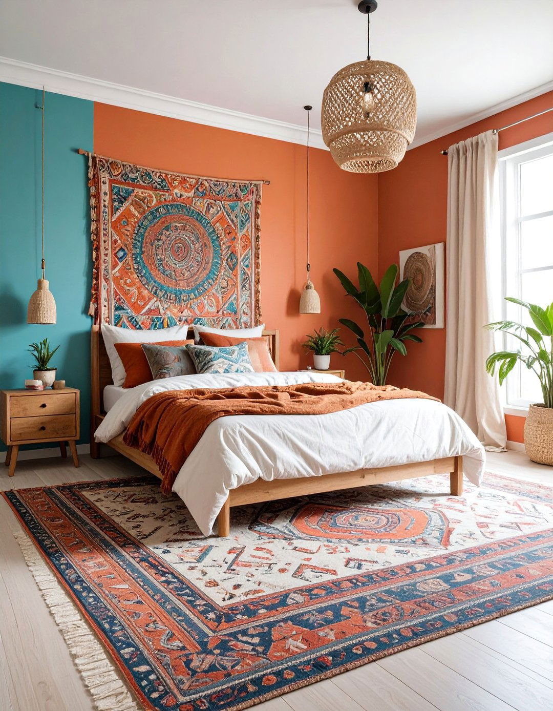 Mixed Patterns Boho Bedroom - 25 Boho Teen Bedroom Ideas