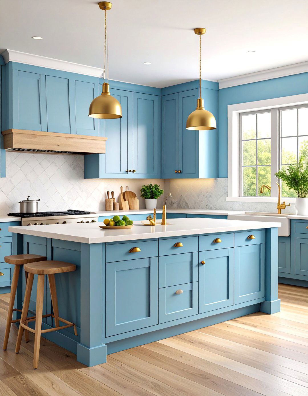 Mixed Texture Modern Farmhouse Kitchen - 25 Rustic White Kitchen Ideas