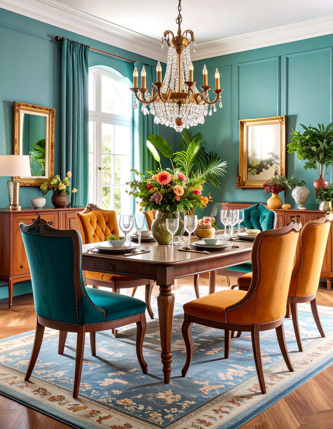 Mixed Vintage Modern Formal Dining Room - 25 Formal Dining Room Ideas