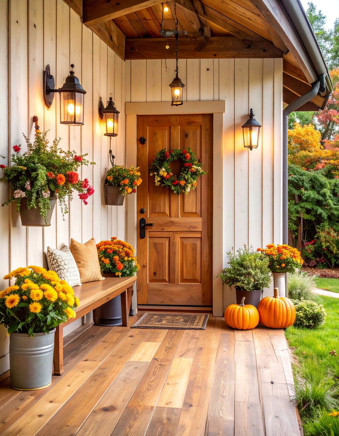 Mixed Width Shiplap with Rustic Character - 25 Shiplap Wall Entryway Ideas
