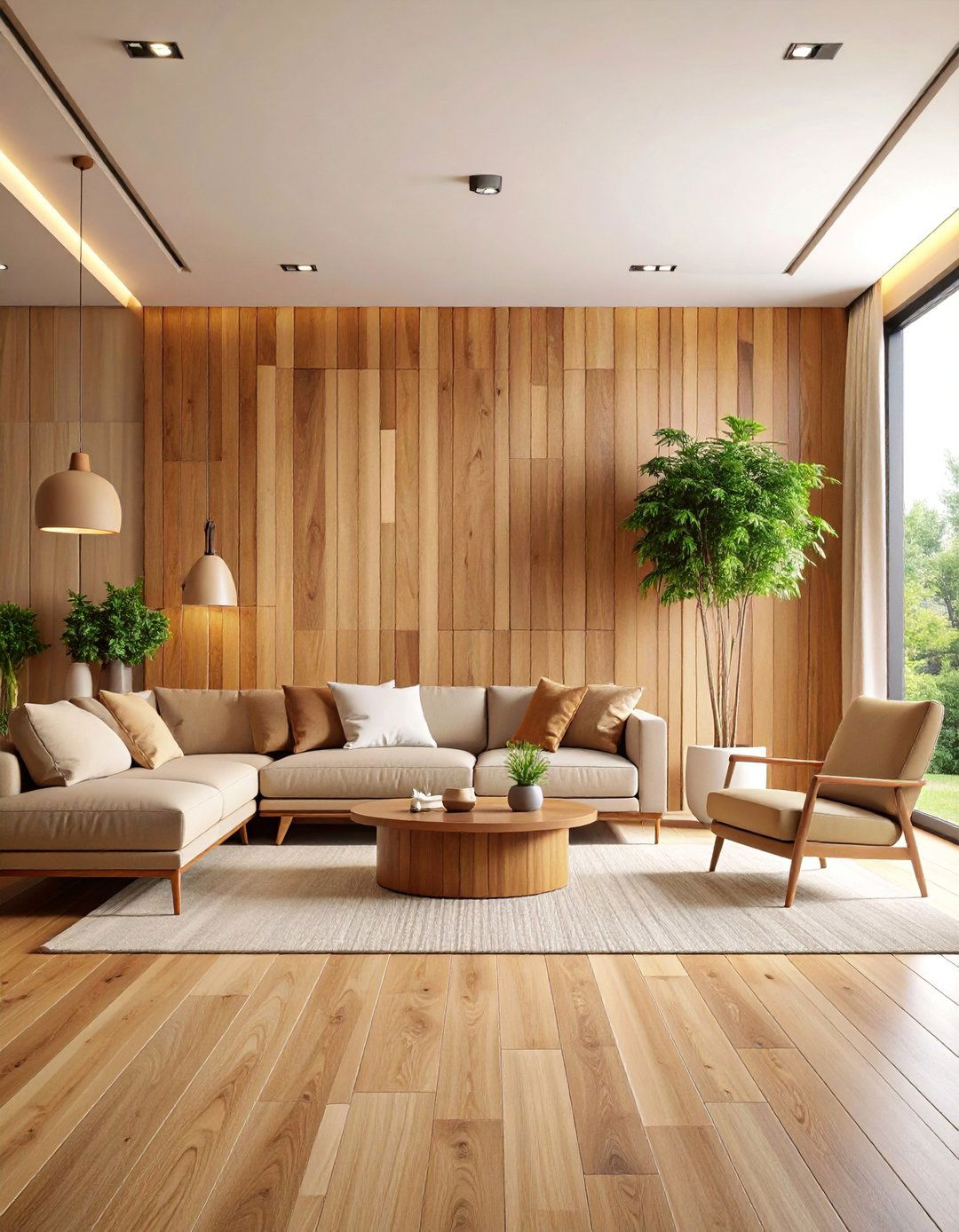 Mixed Width Wood Trim Wall - 25 Wood Trim Accent Wall Ideas