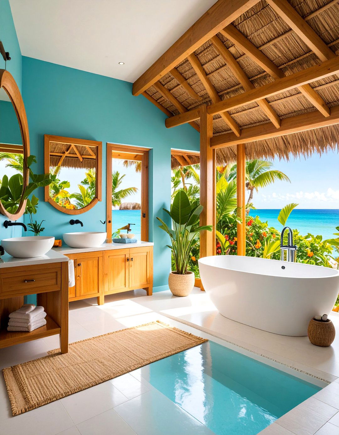 Moanas Tropical Paradise Bathroom - 25 Disney Bathroom Ideas