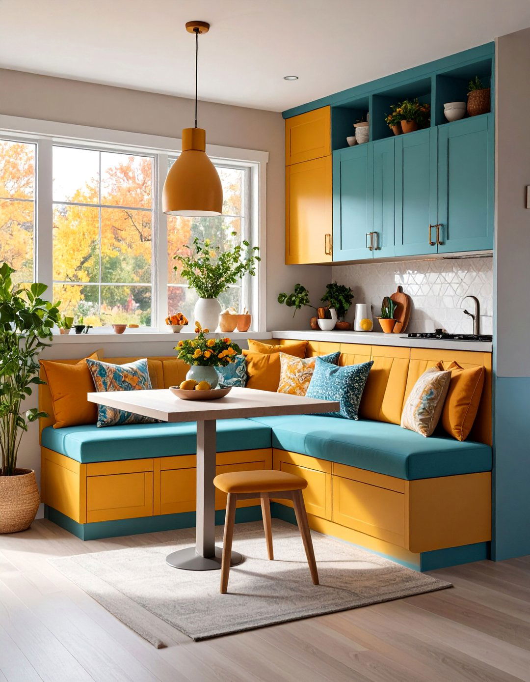 Mobile Home Kitchen with Banquette Seating - 25 Mobile Home Kitchen Ideas