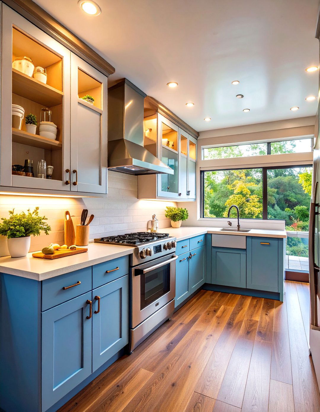 Mobile Home Kitchen with Floor to Ceiling Cabinets - 25 Mobile Home Kitchen Ideas