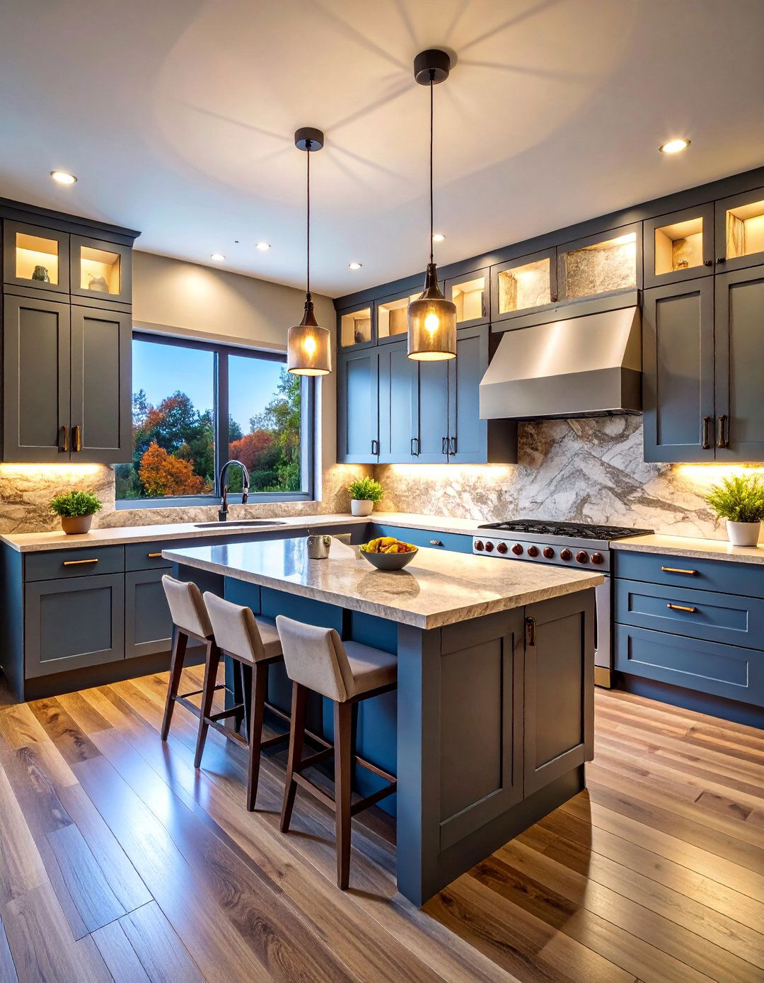 Mobile Home Kitchen with Natural Stone Backsplash - 25 Mobile Home Kitchen Ideas
